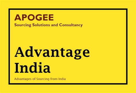 advantage india india sourcing company apogee sourcing
