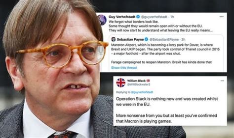 brexit news verhofstadt sparks thunderous backlash  swipe  britain uk news reports