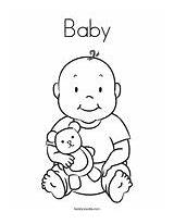 Baby Coloring Welcome Boy Girl sketch template