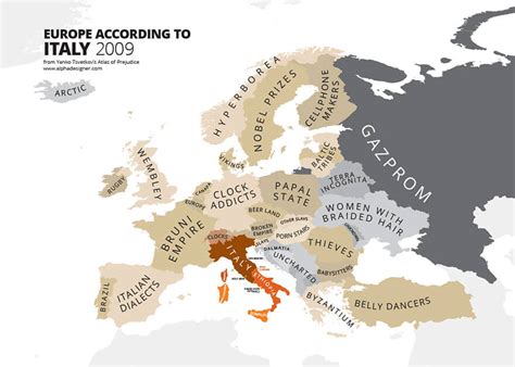 31 Funny Maps Of National Stereotypes And How People View The World