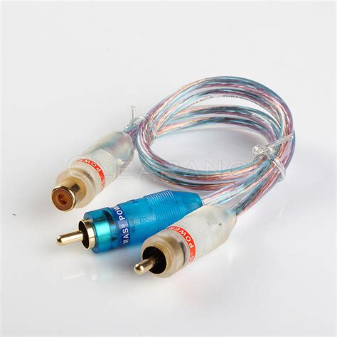 ft high quality rca coax audio  cable adapter splitter  male