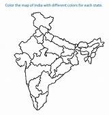 India Map Drawing Coloring Flag Pages Printable State States Waving Kids Blank Print Vector Sheets Colouring Color Distressed Maps Clipart sketch template