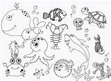 Sea Under Drawing Pages Ocean Coloring Drawings Printable Life sketch template