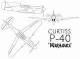 P40 Warhawk Curtiss Deviantart sketch template