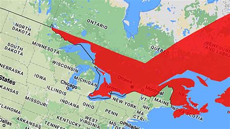Secret Map Shows Brits Considered Giving Lower Canada To U S In 1783