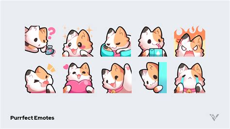 purrfect emotes badges twitch youtube facebook gaming