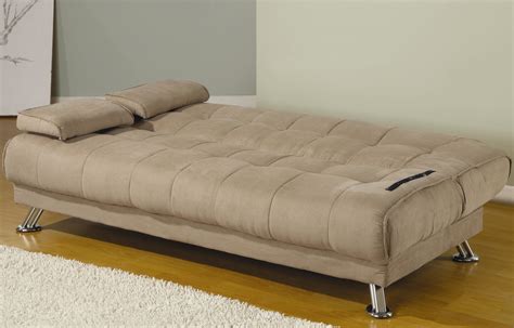 tan microfiber futon sofa sleeper sleepworks