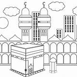 Coloring Pages Mecca Hajj Kaba Ka Kaaba Getcolorings Colouring Bah Color Getdrawings Children sketch template