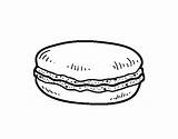 Macaron Coloring Drawing Macaroons Pages Cheese Template Coloringcrew Colorear Drawings Getdrawings Dairy Desserts Gruyère Food sketch template