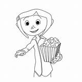 Coraline Coloring Pages Books Categories Similar sketch template