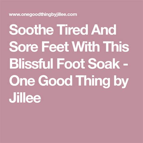 ingredients      soothe sore tired feet sore
