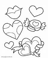 Coloring Pages Valentine Sheet Holidays Printable Valentines sketch template