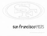 Pages Coloring Francisco San 49ers Logo Sf Getcolorings Print sketch template