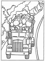 Coloring Truck Pages Log Trucks Getcolorings Printable sketch template