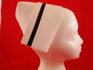 authentic nurse cap  black stripe vintage style ebay