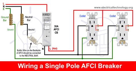 single pole circuit breaker wiring