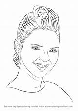 Kendall Jenner Draw Drawing Step sketch template