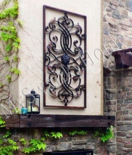 extra large  metal wall art iron scroll neiman marcus