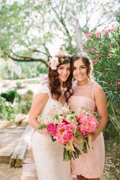 luxury pink and gold wedding in florida maid of honor maid of honour