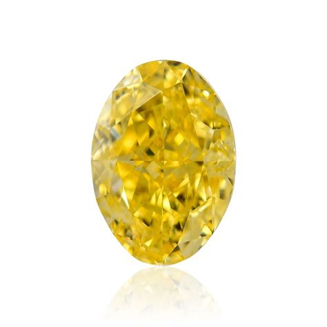 carat fancy intense yellow diamond oval shape vvs clarity gia