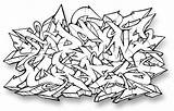 Graffiti Alphabet Crazy Letters Wildstyle Coloring Pages Lettering Drawing sketch template