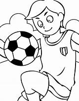 Coloring Soccer Pages Print Kids sketch template
