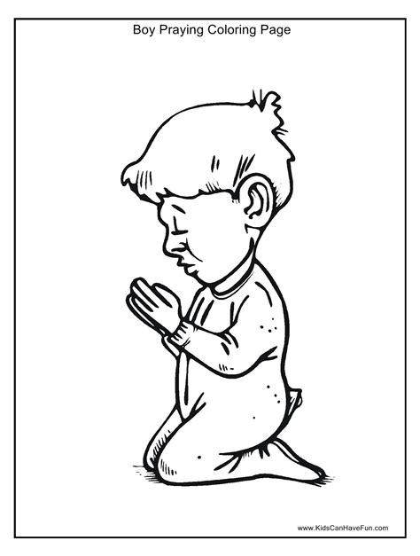 prayer coloring page  kids coloring home