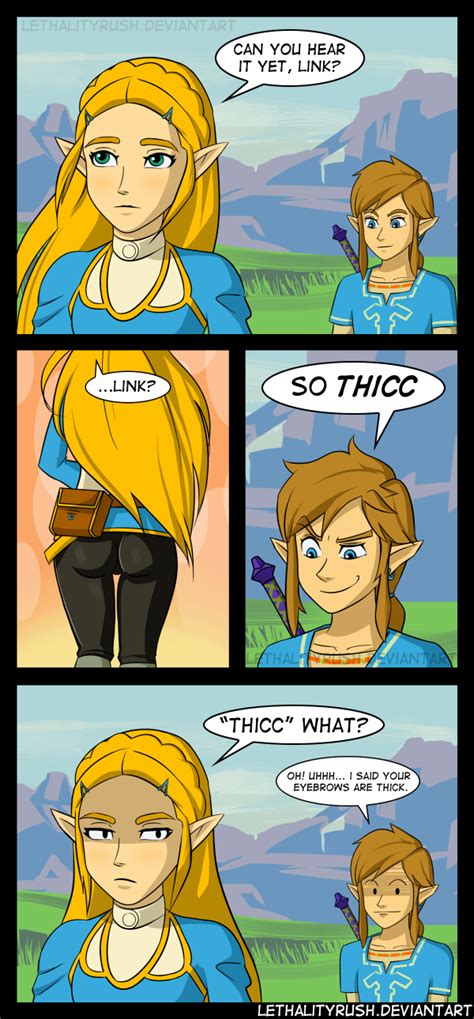 thicc the legend of zelda breath of the wild know your meme