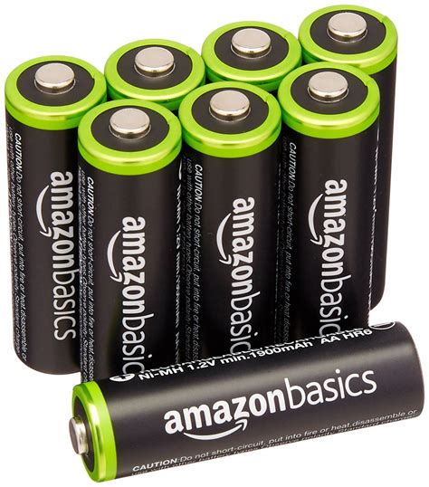 amazoncom amazonbasics aa rechargeable batteries  pack pre charged packaging  vary