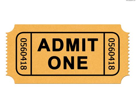 ticket picture clipart