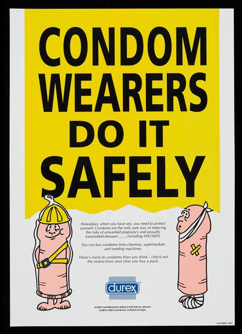 Poster From Durex Advertising Safer Sex Aids Awareness And The Use Of