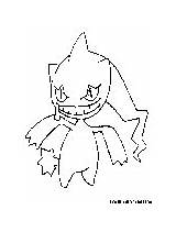 Pages Pokemon Banette Coloring Colouring Fun sketch template