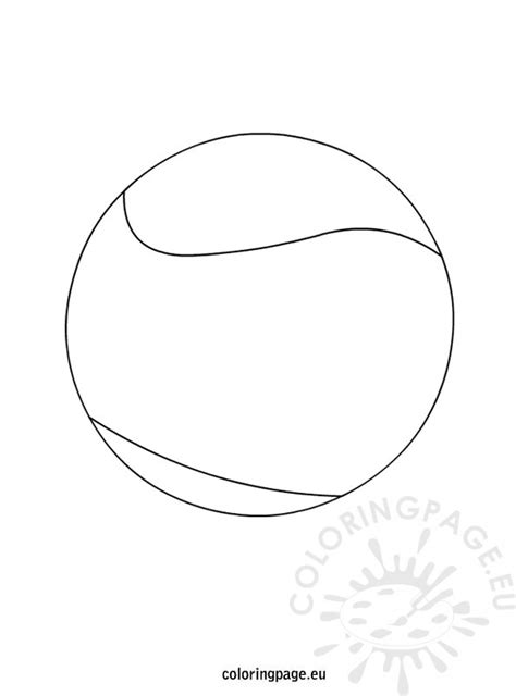 tennis ball coloring page coloring page