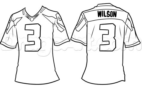 blank football jersey coloring page coloring home