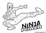 Coloring Rangers Power Kids Ninja Pages Printable sketch template