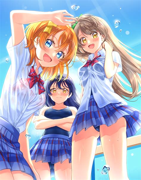 sonoda umi minami kotori and kousaka honoka love live and 1 more