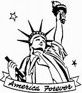 Liberty Statue Drawing Coloring Lady Pages Directed Getdrawings Cartoon Getcolorings Clipartmag sketch template