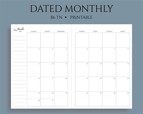 blank calendar    calendar printable monthly calendar
