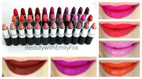 Mac Lipstick Collection Lip Swatches Beauty With