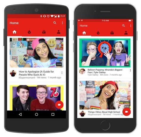 youtube  ios gains revamped homepage   recommendations macrumors