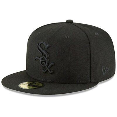 chicago white sox  era black primary logo basic fifty fitted hat