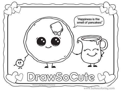 Draw So Cute Drawings Coloring Pages
