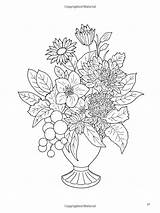 Coloring Pages Dover Floral Book Books Beauty Amazon Colouring Nature Colour Beautiful Adult Flower Choose Board sketch template