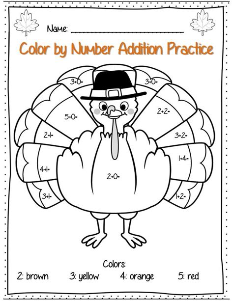 inspirational image  grade thanksgiving math coloring pages