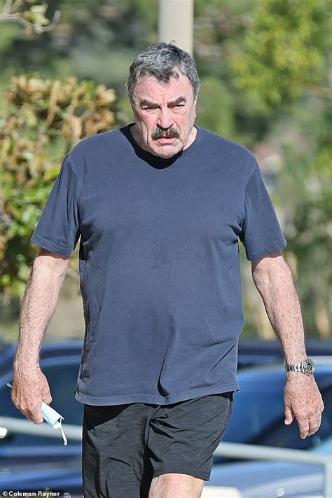 tom selleck  spotted     time   pandemic running errands readsector