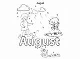 August Coloring Pages Printable sketch template