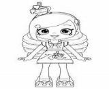 Coloring Pages Shoppies Doll Dolls Printable sketch template