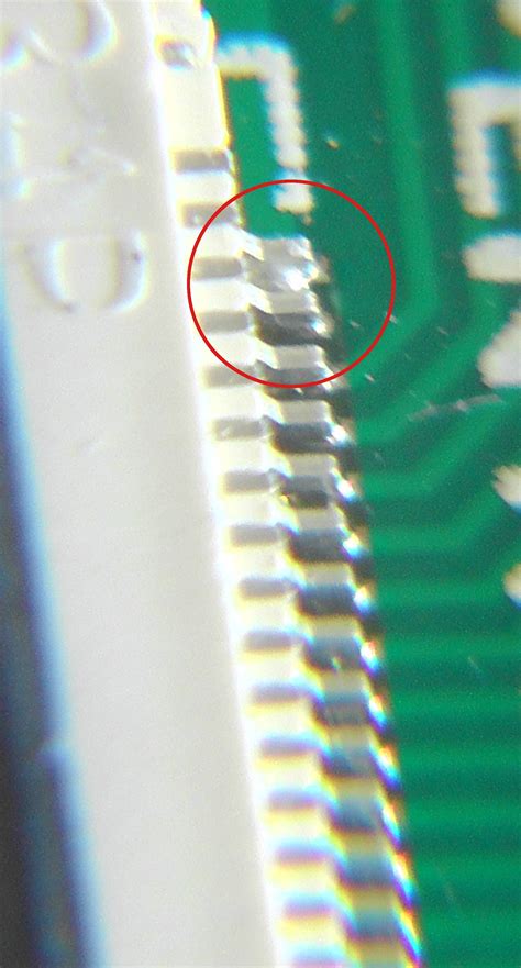 pcb solder bridge  ribbon connector electrical engineering stack