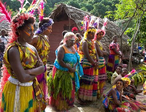 colourful community festival vanuatu polynesian people vanuatu