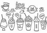 Coffee Iced Vector Cup Pack Doodle Ice Cold Outline Latte Drawn Hand Cream Drink Illustration Cups Vecteezy Drinks Beverage Vectors sketch template